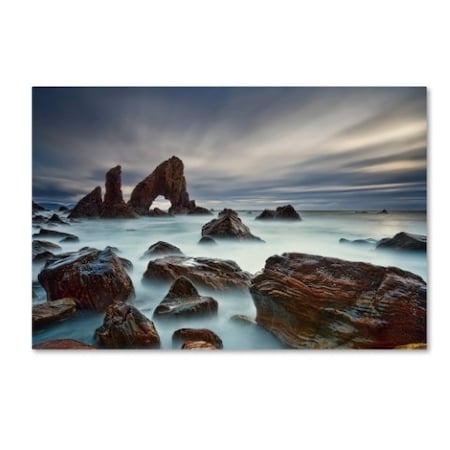 Derek Smyth 'Sea Arch At Crohy Head' Canvas Art,16x24